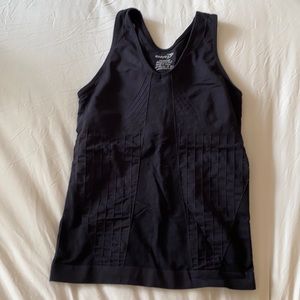 Black spandex workout tank activewear M